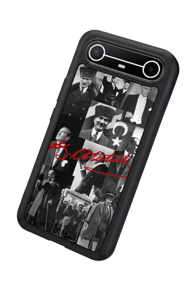 Tecno Spark Slim 5G Uyumlu Mustafa Kemal Ataturk Tasarımlı Glossy Premium Kılıf