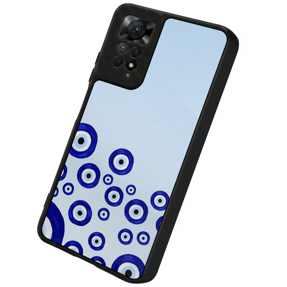 Xiaomi Redmi Note 11 Pro Uyumlu Nazar Tasarımlı Glossy Premium Kılıf
