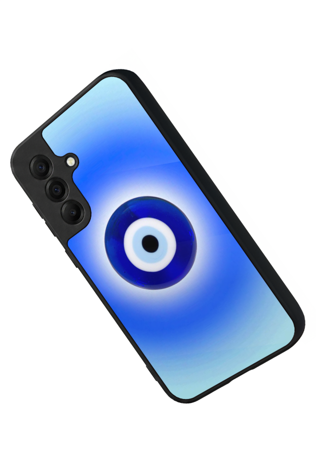 Samsung Galaxy A17 Uyumlu Nazar Tasarımlı Glossy Premium Kılıf