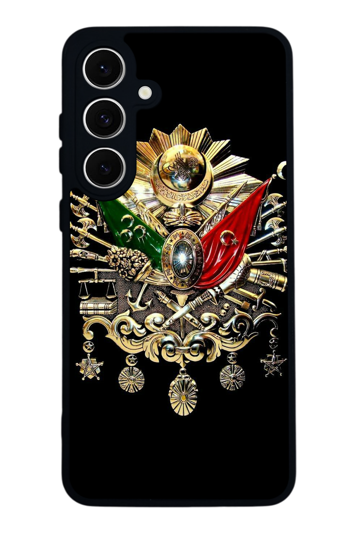 Samsung Galaxy S24 FE Uyumlu Osmanli Tugrasi Tasarımlı Glossy Premium Kılıf