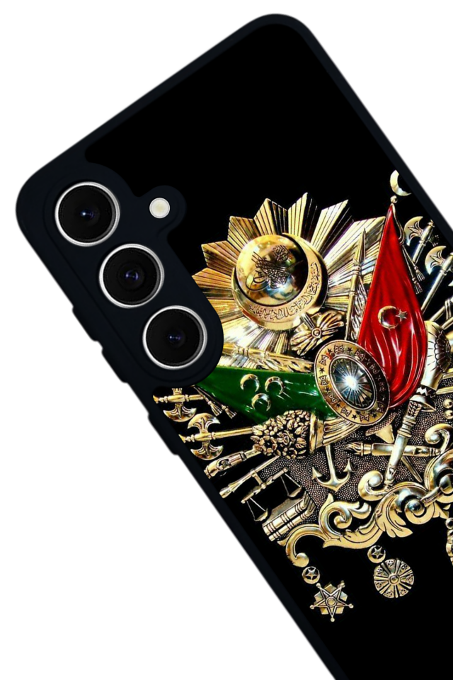 Samsung Galaxy S24 FE Uyumlu Osmanli Tugrasi Tasarımlı Glossy Premium Kılıf