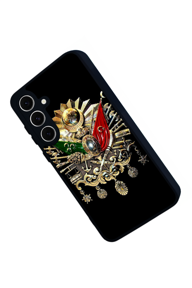 Samsung Galaxy S24 FE Uyumlu Osmanli Tugrasi Tasarımlı Glossy Premium Kılıf