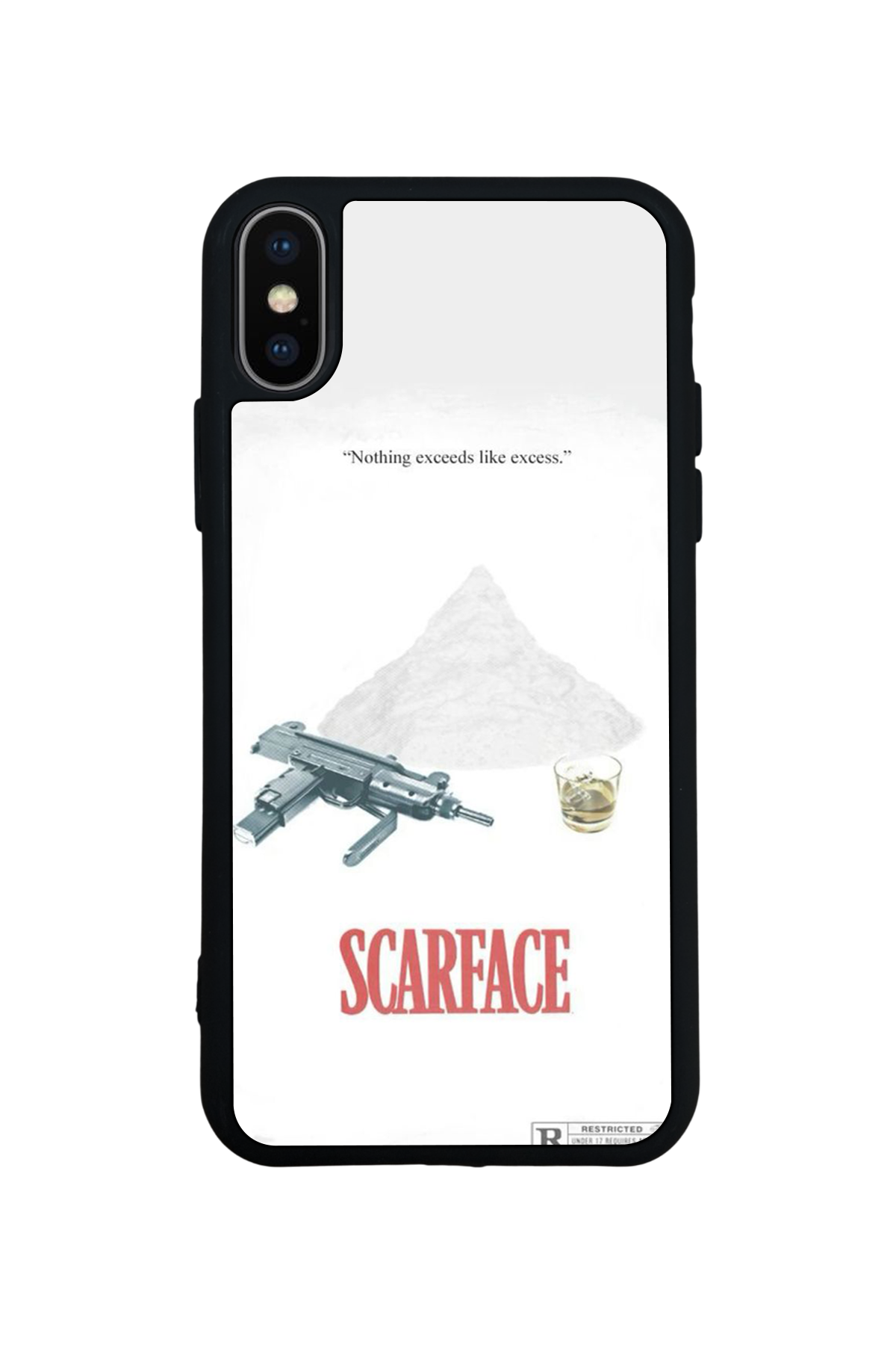 iPhone XS Max Uyumlu Scarface Tasarımlı Glossy Premium Kılıf