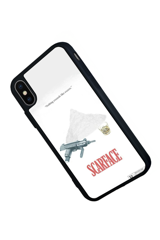 iPhone XS Max Uyumlu Scarface Tasarımlı Glossy Premium Kılıf