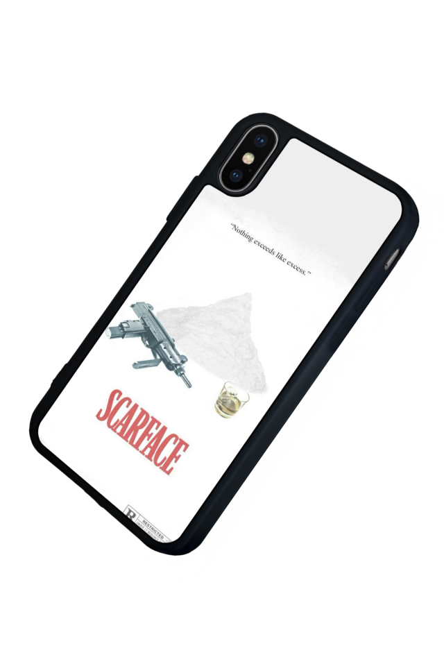 iPhone XS Max Uyumlu Scarface Tasarımlı Glossy Premium Kılıf