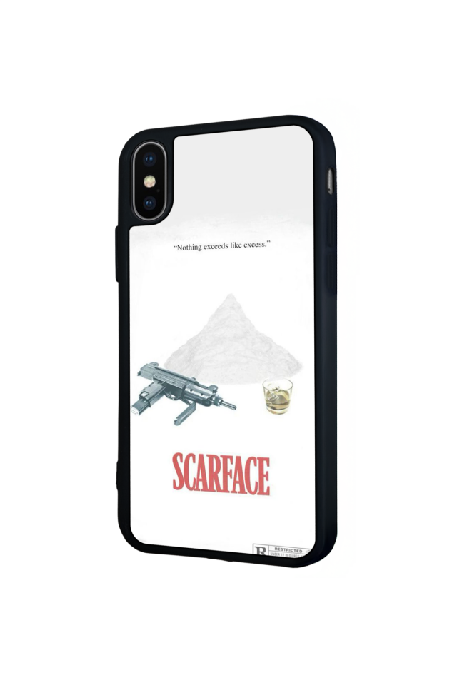 iPhone XS Max Uyumlu Scarface Tasarımlı Glossy Premium Kılıf
