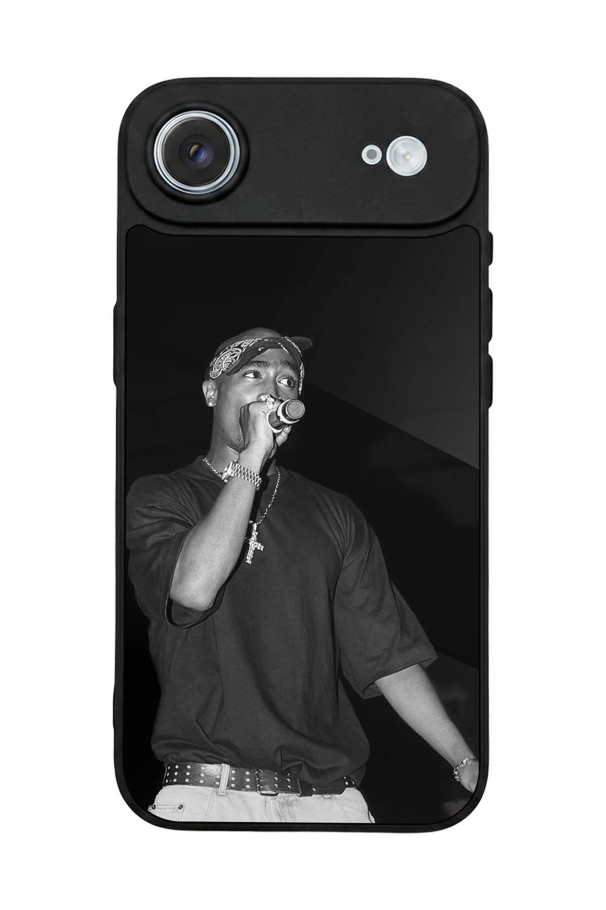 iPhone 17 Air Uyumlu Tupac Tasarımlı Glossy Premium Kılıf