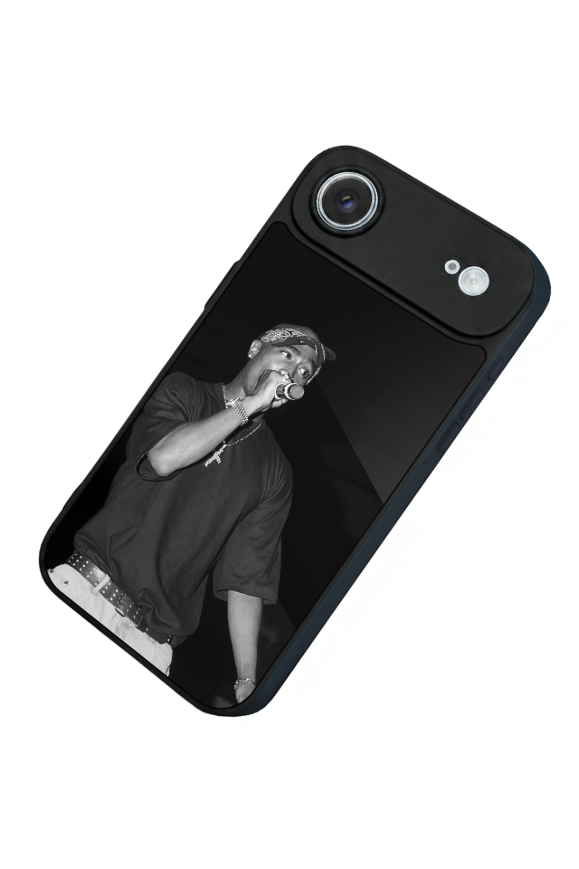 iPhone 17 Air Uyumlu Tupac Tasarımlı Glossy Premium Kılıf