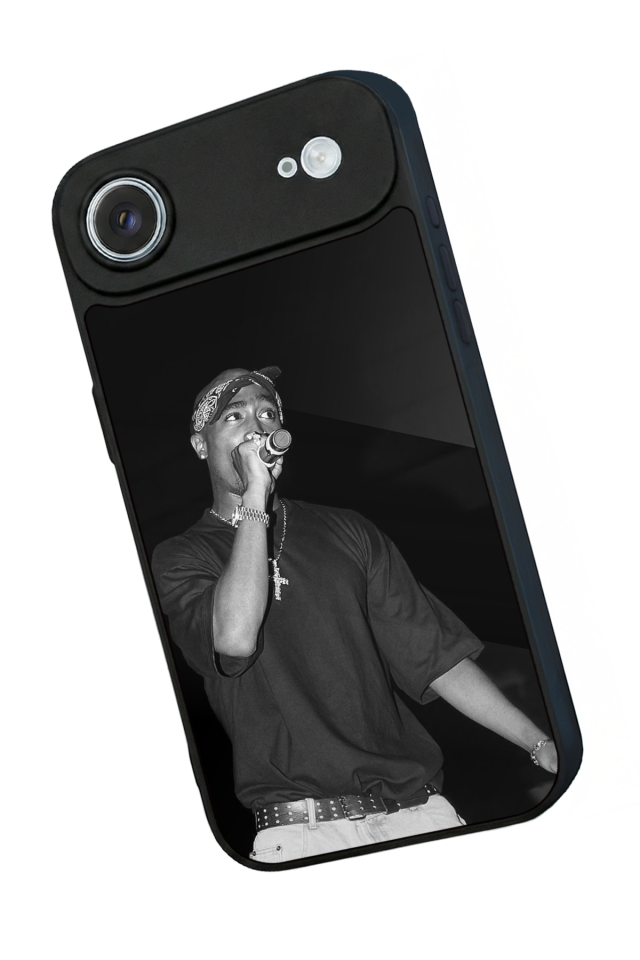 iPhone 17 Air Uyumlu Tupac Tasarımlı Glossy Premium Kılıf
