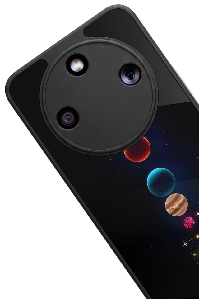 Honor Magic 8 Lite Uyumlu Uzay Tasarımlı Glossy Premium Kılıf