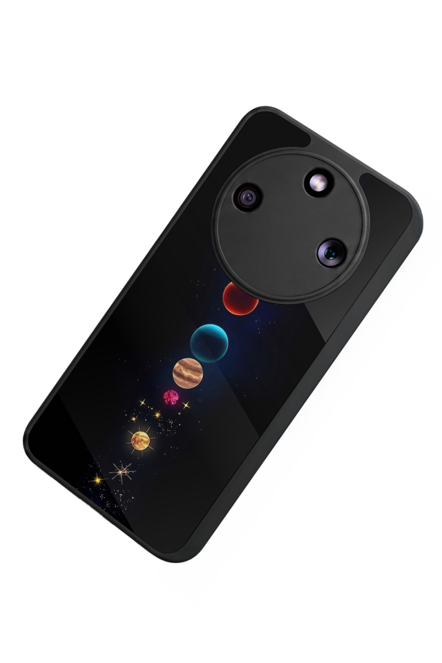 Honor Magic 8 Lite Uyumlu Uzay Tasarımlı Glossy Premium Kılıf