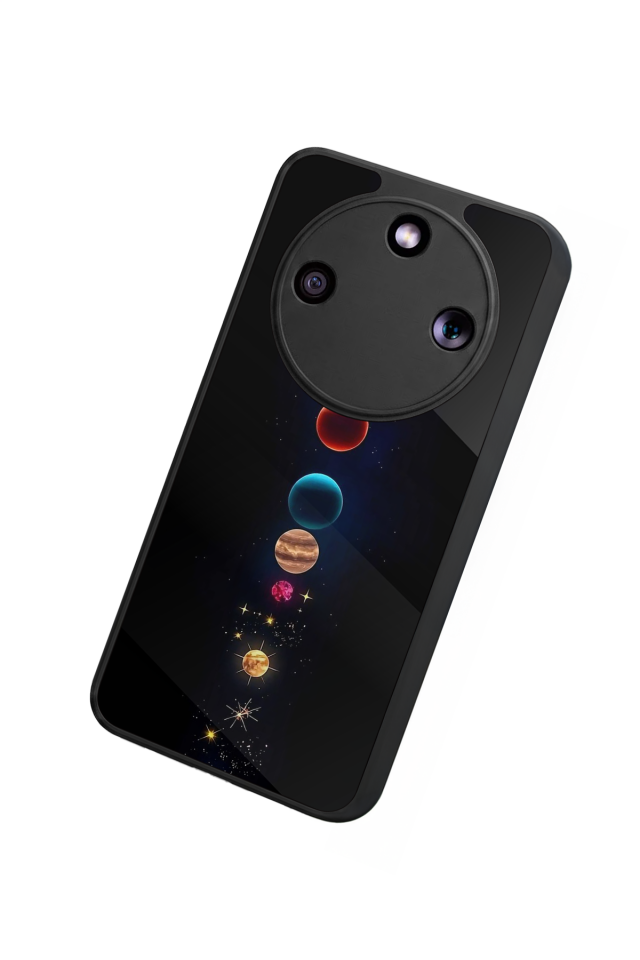 Honor Magic 8 Lite Uyumlu Uzay Tasarımlı Glossy Premium Kılıf