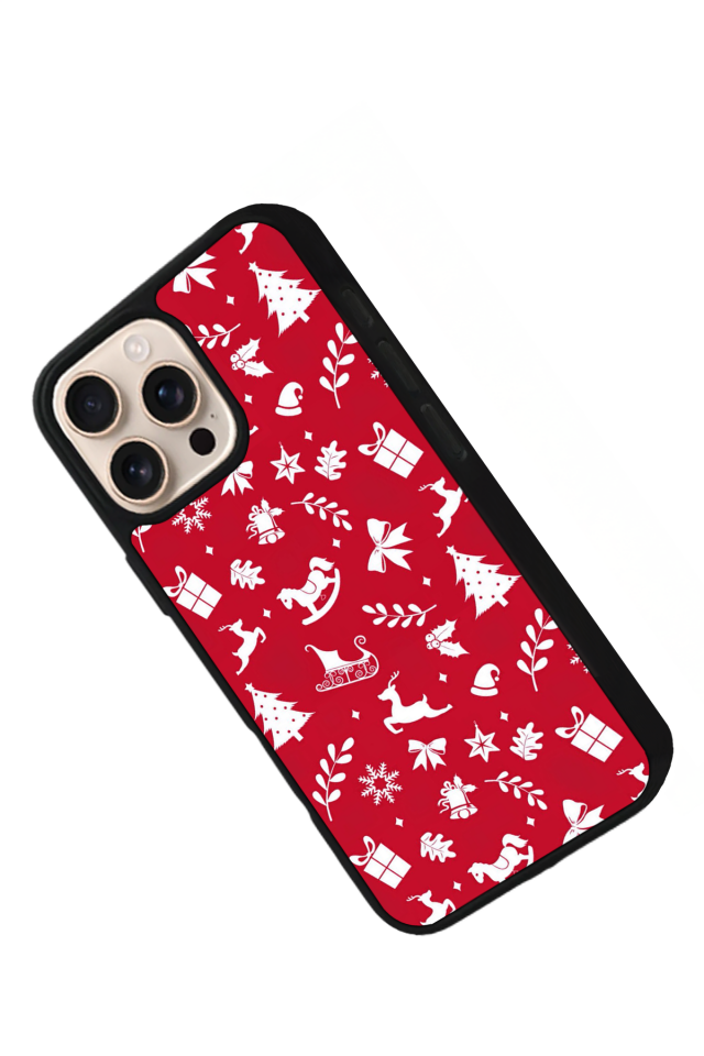 iPhone 14 Pro Uyumlu Yilbasi Christmas Tasarımlı Glossy Premium Kılıf