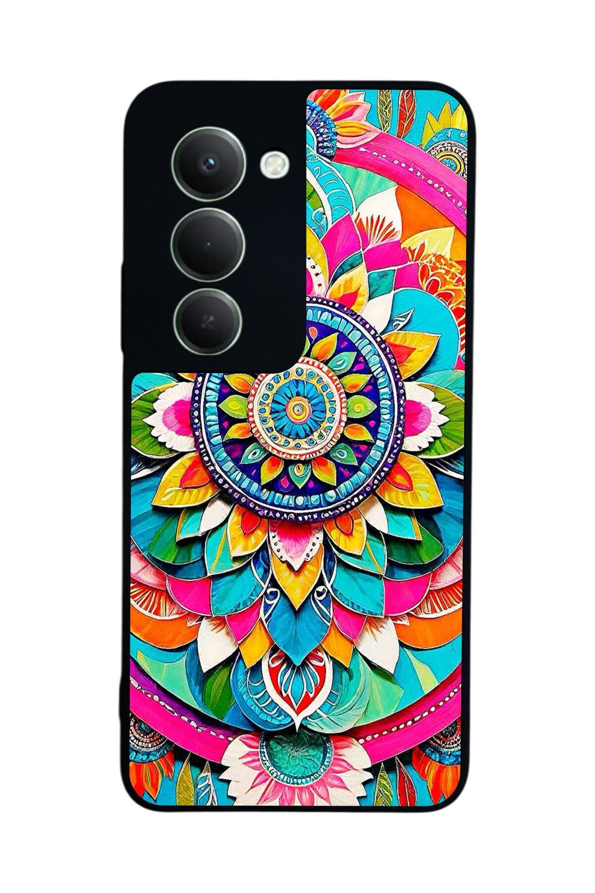 Xiaomi Redmi 15 5G Uyumlu Mandala Tasarımlı Glossy Premium Kılıf