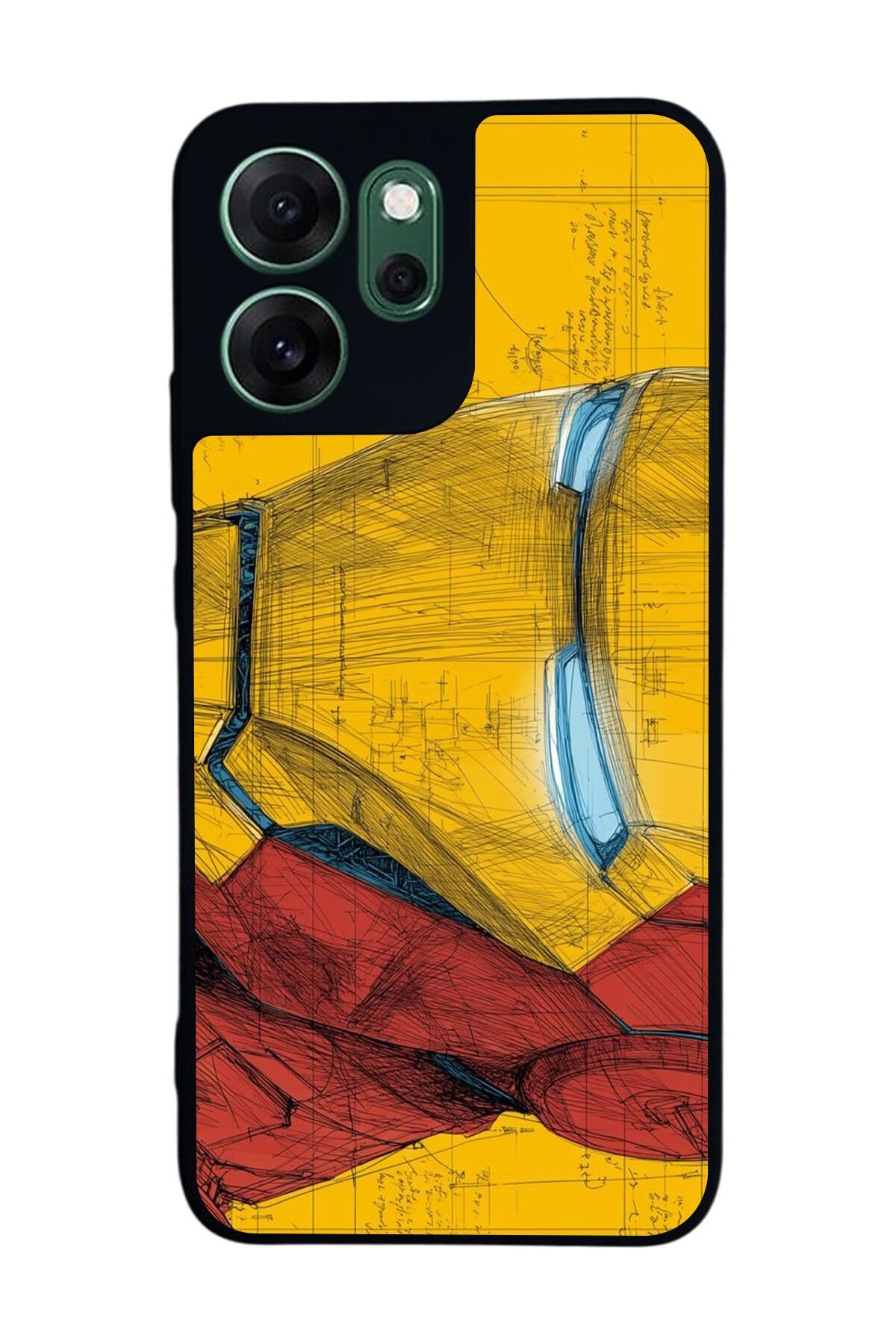 Oppo Reno 14F Uyumlu Iron Man ( Demir Adam ) Tasarımlı Glossy Premium Kılıf