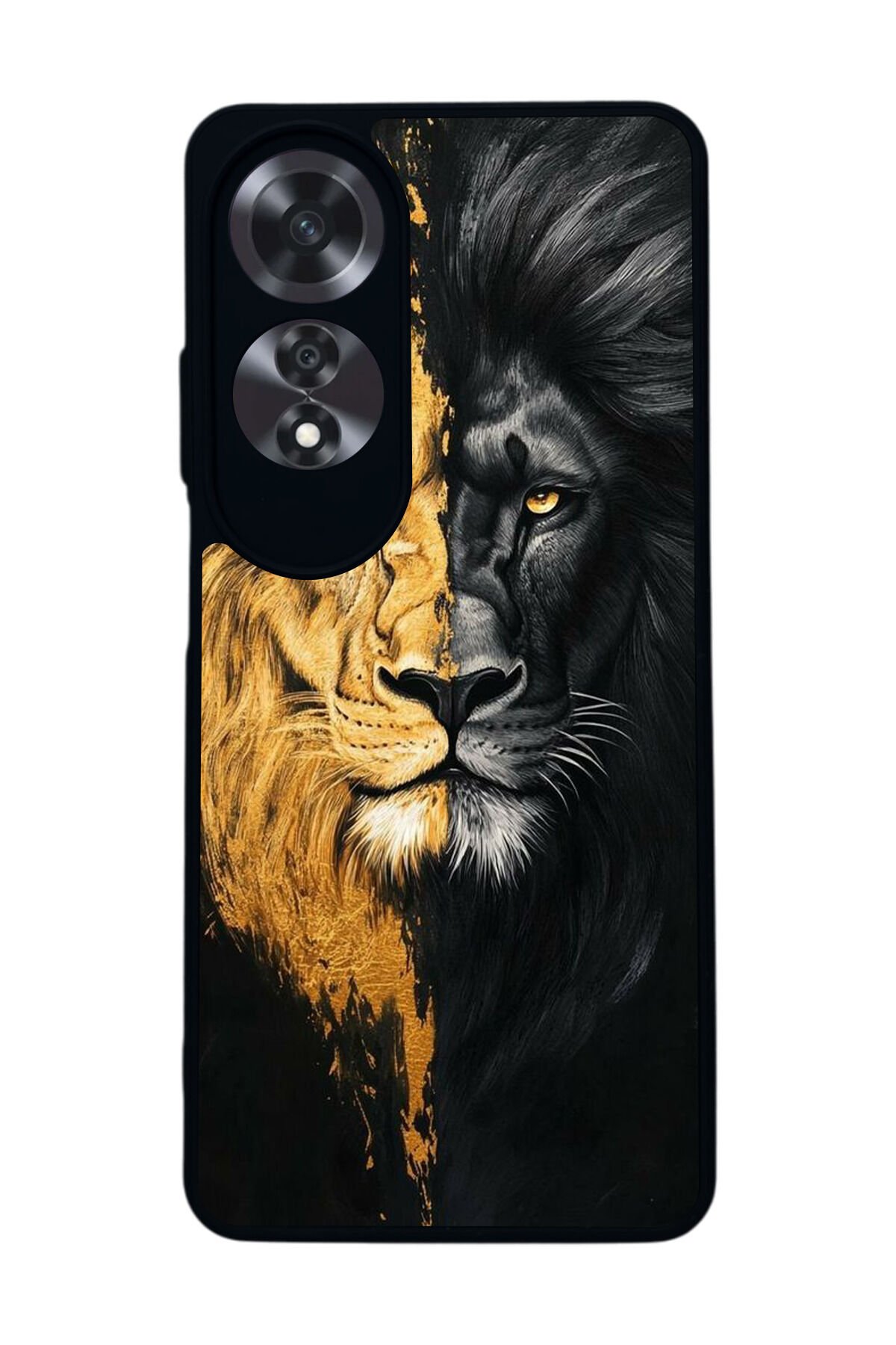 Oppo A60 Mat Siyah uyumlu Kılıf – Yumuşak Silikon, Koruyucu, Şok Emici Kapak