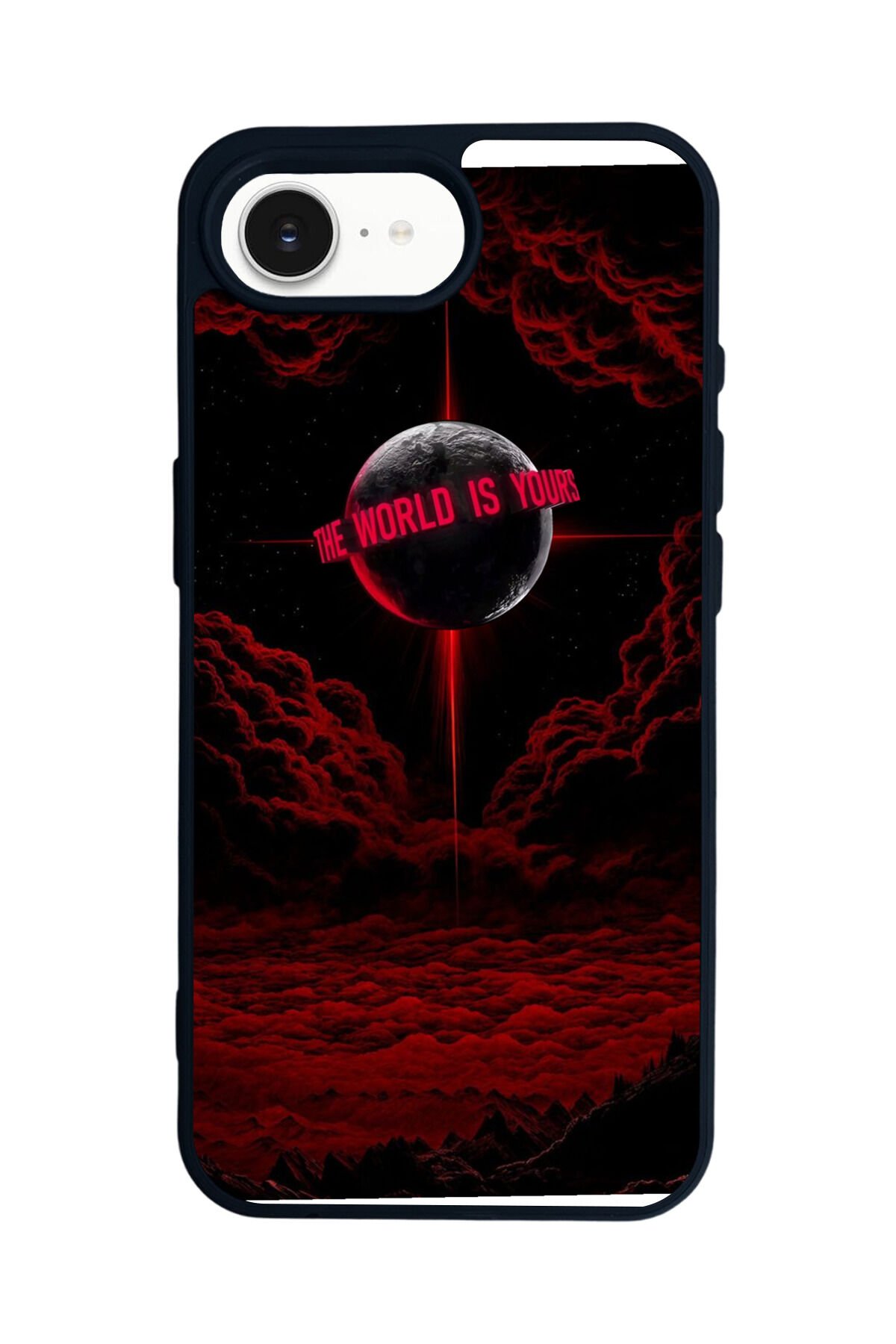 iPhone 16E Uyumlu Scarface Tasarımlı Glossy Premium Kılıf