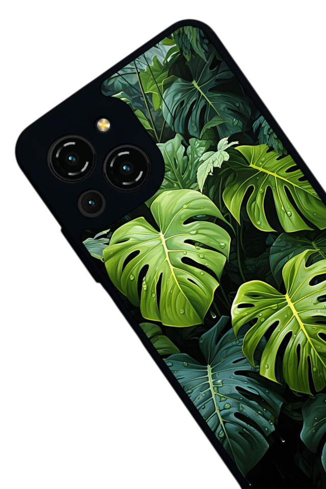 Reeder S23 Pro Max Uyumlu Botanik Tasarımlı Glossy Premium Kılıf