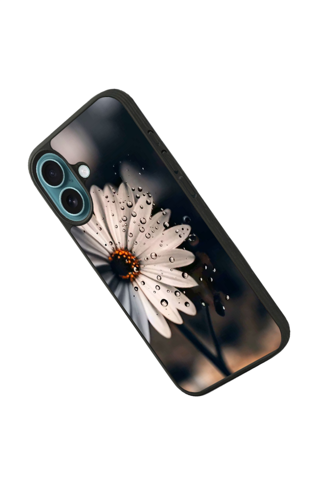 iPhone 16 Plus Uyumlu Cicek Tasarımlı Glossy Premium Kılıf