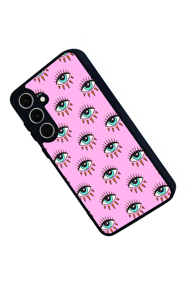 Samsung Galaxy S24 FE Uyumlu Göz Tasarımlı Glossy Premium Kılıf