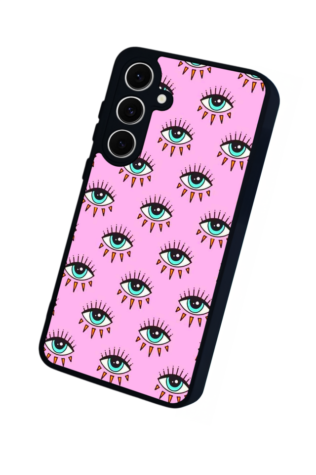 Samsung Galaxy S24 FE Uyumlu Göz Tasarımlı Glossy Premium Kılıf