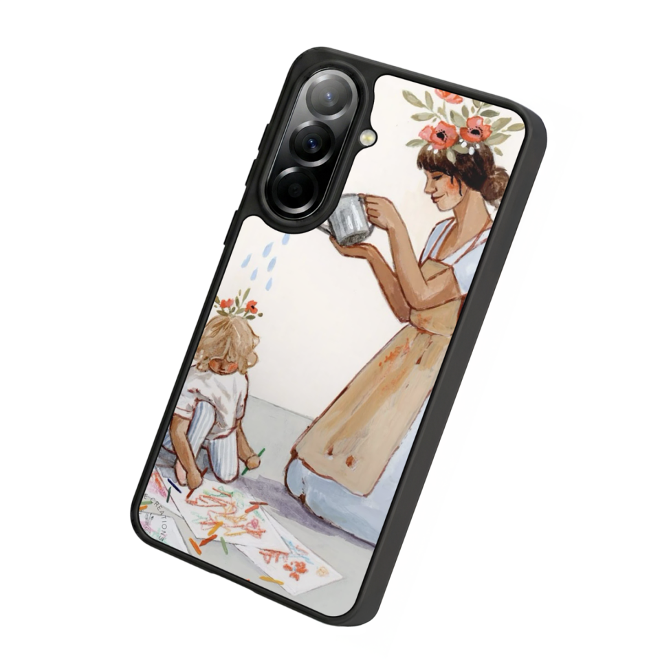 Samsung Galaxy A57 Uyumlu Kalp Love Tasarımlı Glossy Premium Kılıf