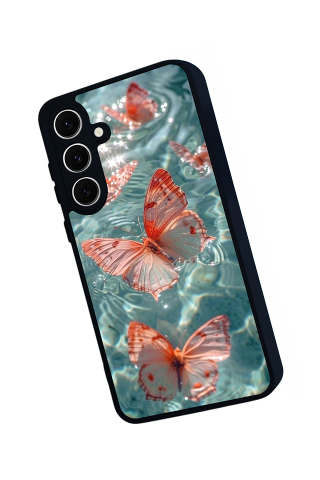 Samsung Galaxy A16 Uyumlu Kelebek Tasarımlı Glossy Premium Kılıf