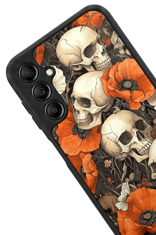 Samsung Galaxy A14 Uyumlu KuruKafa Tasarımlı Glossy Premium Kılıf