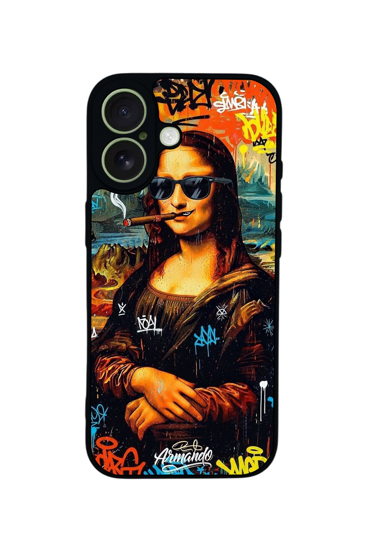 iPhone 17 Uyumlu Monalisa Tasarımlı Glossy Premium Kılıf