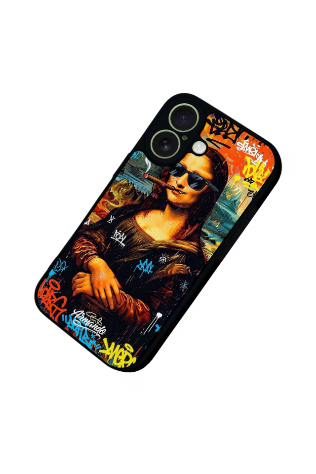 iPhone 17 Uyumlu Monalisa Tasarımlı Glossy Premium Kılıf