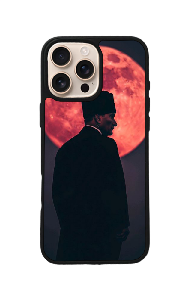iPhone 15 Pro Max Uyumlu Mustafa Kemal Ataturk Tasarımlı Glossy Premium Kılıf
