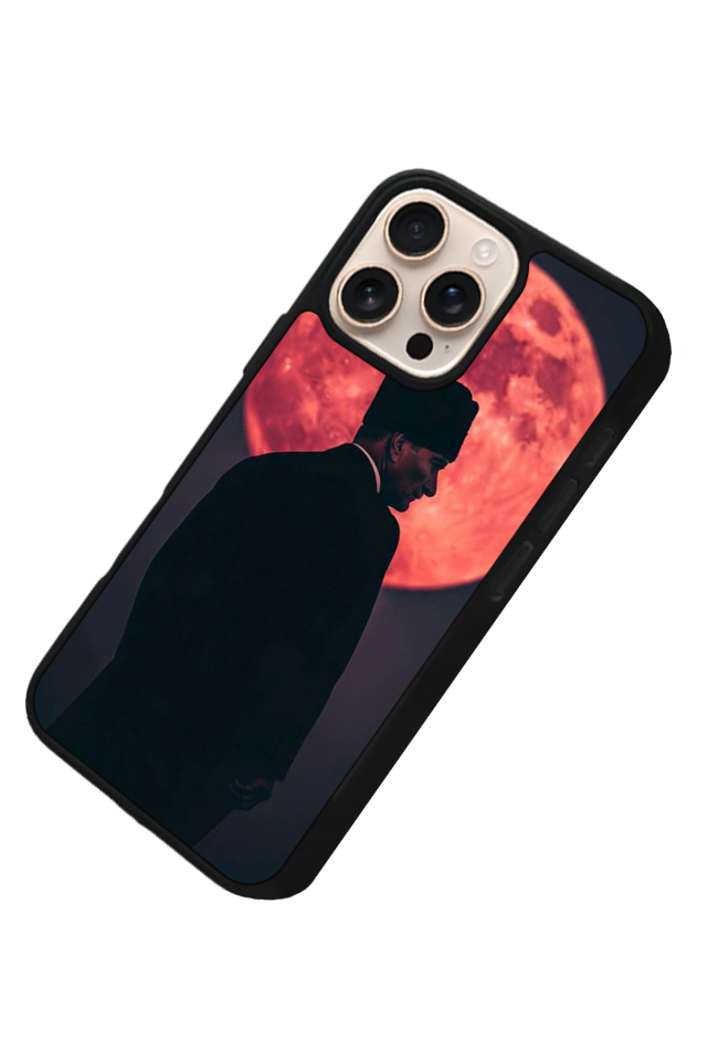 iPhone 15 Pro Max Uyumlu Mustafa Kemal Ataturk Tasarımlı Glossy Premium Kılıf