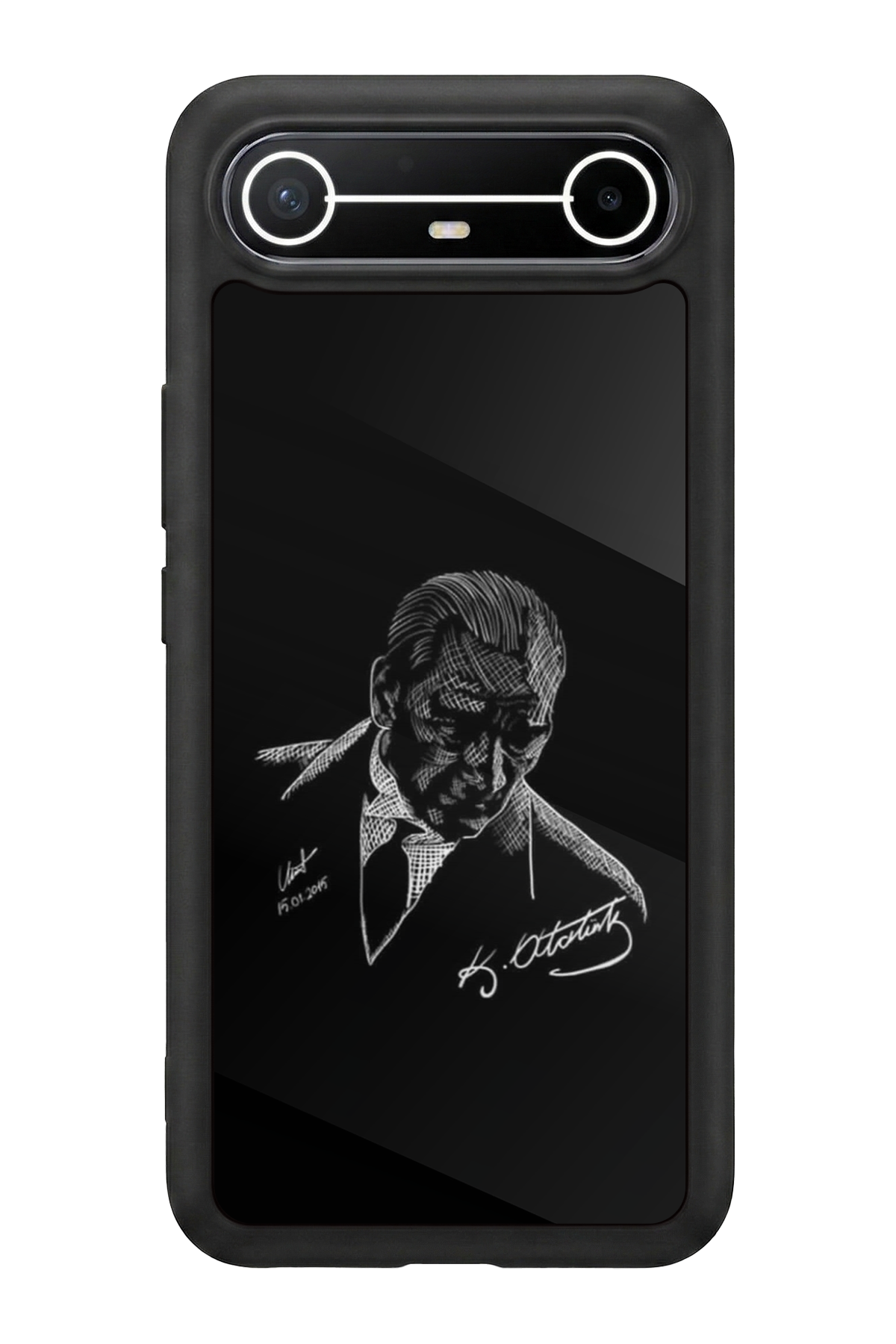Tecno Spark Slim 5G Uyumlu Mustafa Kemal Ataturk Tasarımlı Glossy Premium Kılıf