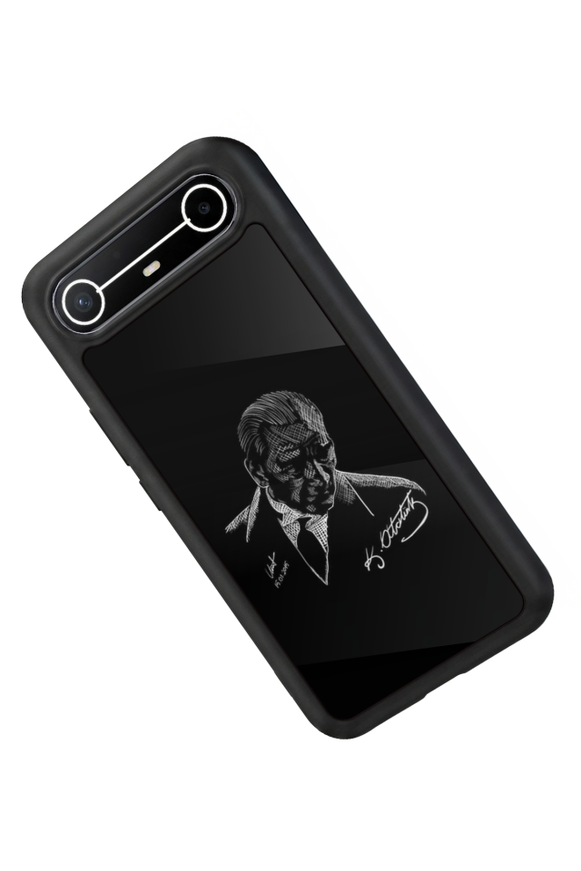 Tecno Spark Slim 5G Uyumlu Mustafa Kemal Ataturk Tasarımlı Glossy Premium Kılıf