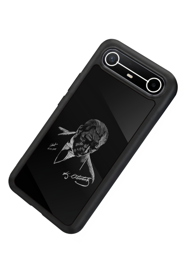 Tecno Spark Slim 5G Uyumlu Mustafa Kemal Ataturk Tasarımlı Glossy Premium Kılıf