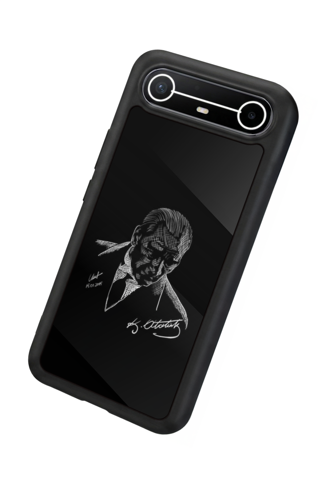 Tecno Spark Slim 5G Uyumlu Mustafa Kemal Ataturk Tasarımlı Glossy Premium Kılıf