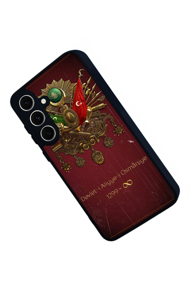 Samsung Galaxy S24 FE Uyumlu Osmanli Tugrasi Tasarımlı Glossy Premium Kılıf