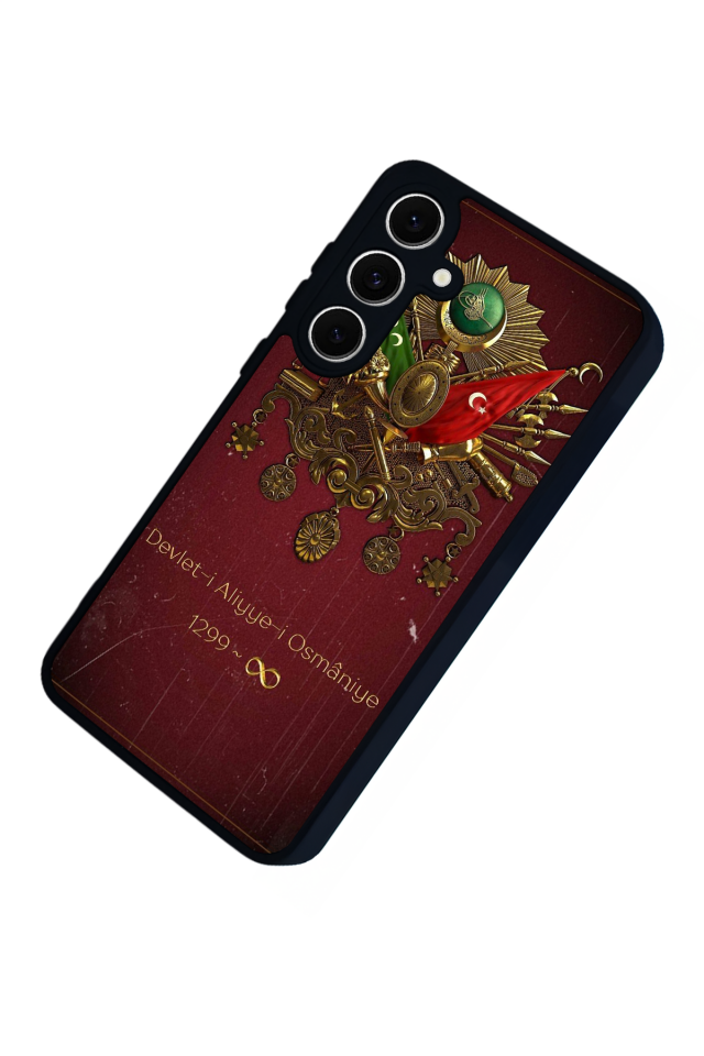 Samsung Galaxy S24 FE Uyumlu Osmanli Tugrasi Tasarımlı Glossy Premium Kılıf