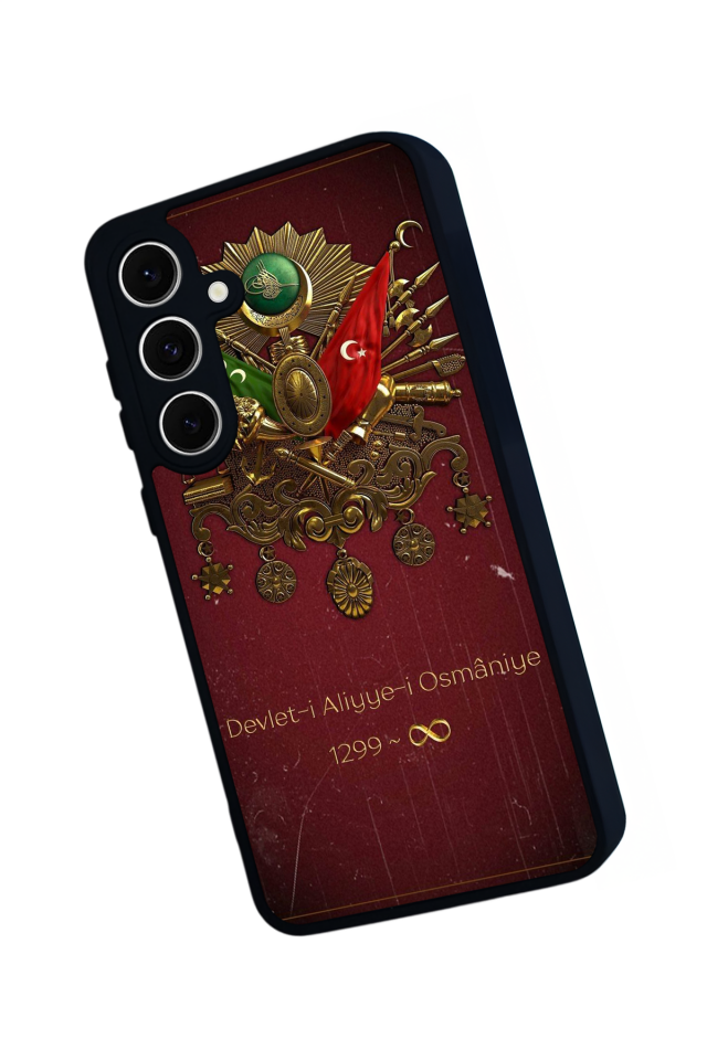Samsung Galaxy S24 FE Uyumlu Osmanli Tugrasi Tasarımlı Glossy Premium Kılıf