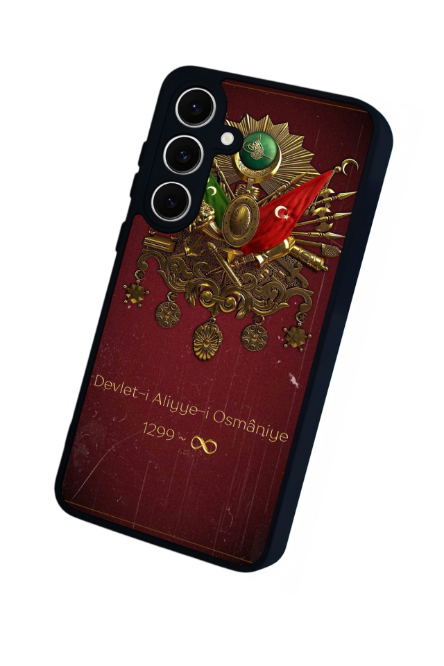 Samsung Galaxy S24 FE Uyumlu Osmanli Tugrasi Tasarımlı Glossy Premium Kılıf
