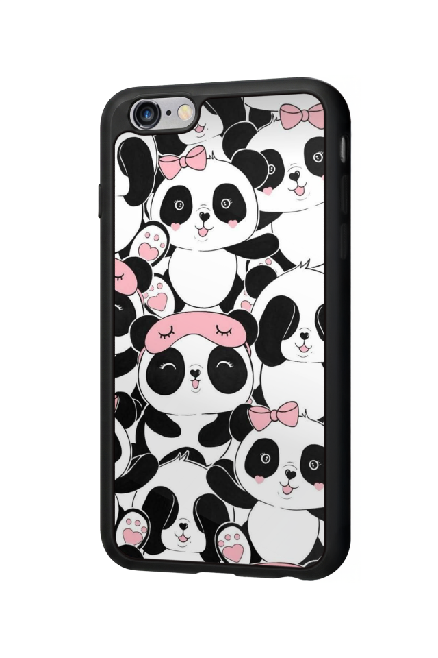 iPhone 6 Plus Uyumlu Panda Tasarımlı Glossy Premium Kılıf