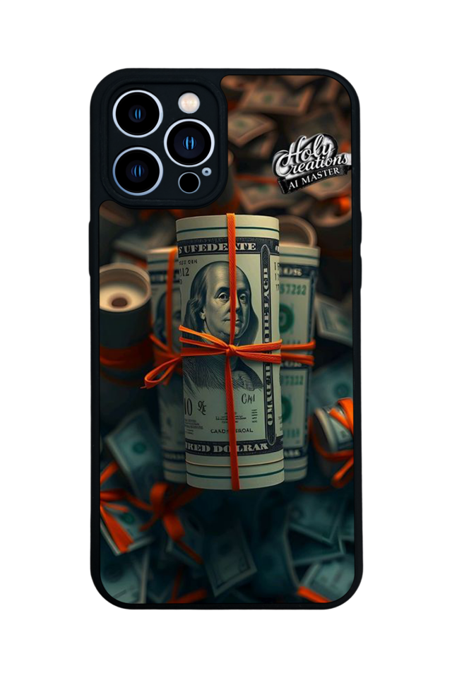 iPhone 13 Pro Max Uyumlu Para Tasarımlı Glossy Premium Kılıf