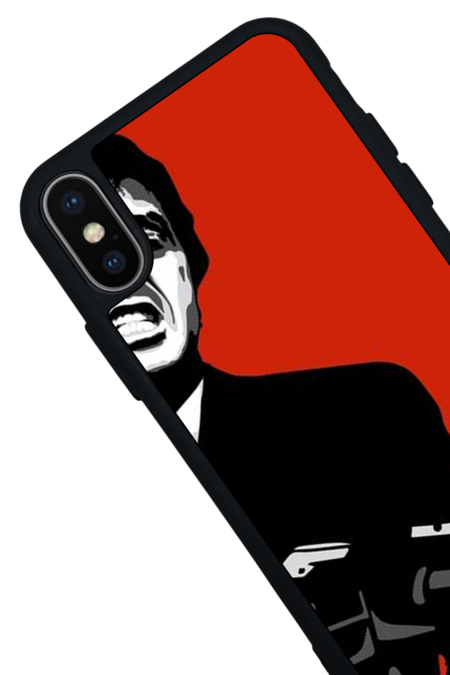 iPhone XS Max Uyumlu Scarface Tasarımlı Glossy Premium Kılıf