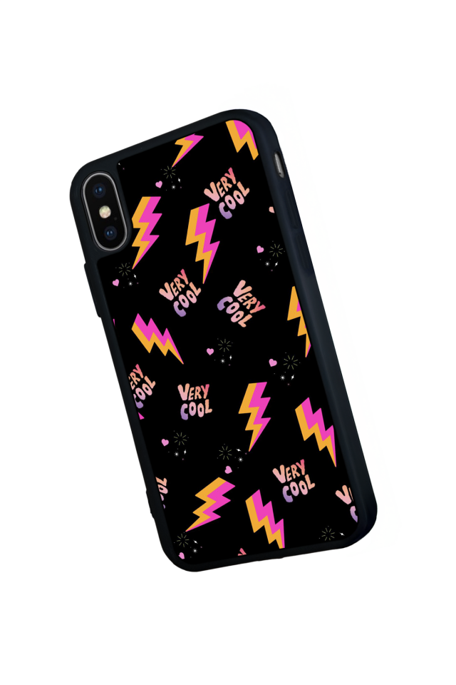 iPhone XS Max Uyumlu Simsek Tasarımlı Glossy Premium Kılıf
