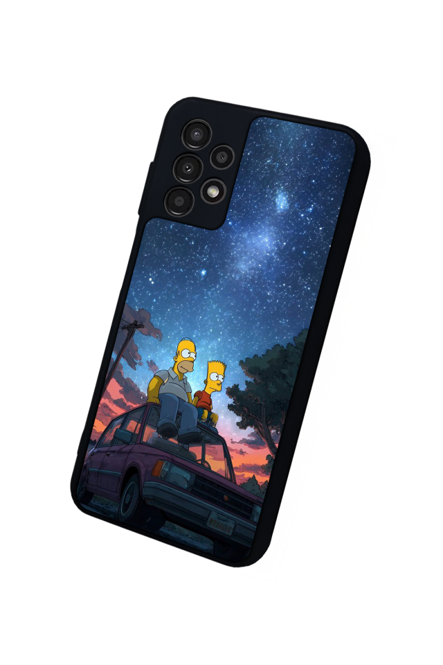Samsung Galaxy A23 Uyumlu The Simpsons Tasarımlı Glossy Premium Kılıf