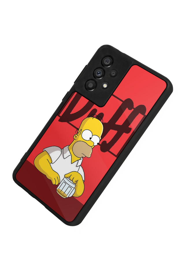 Samsung Galaxy A73 Uyumlu The Simpsons Tasarımlı Glossy Premium Kılıf