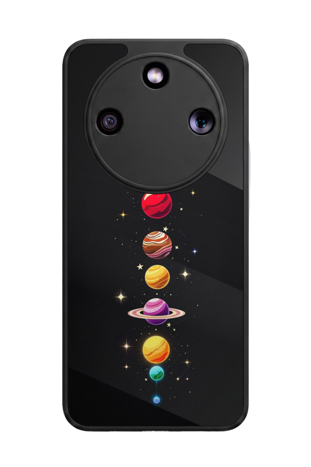 Honor Magic 8 Lite Uyumlu Uzay Tasarımlı Glossy Premium Kılıf