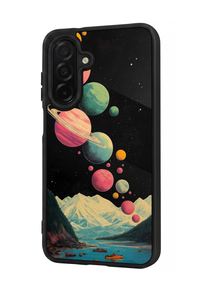 Samsung Galaxy A36 Uyumlu Uzay Tasarımlı Glossy Premium Kılıf