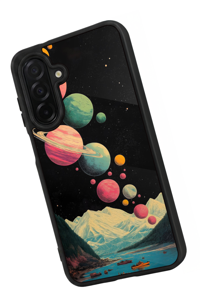 Samsung Galaxy A36 Uyumlu Uzay Tasarımlı Glossy Premium Kılıf