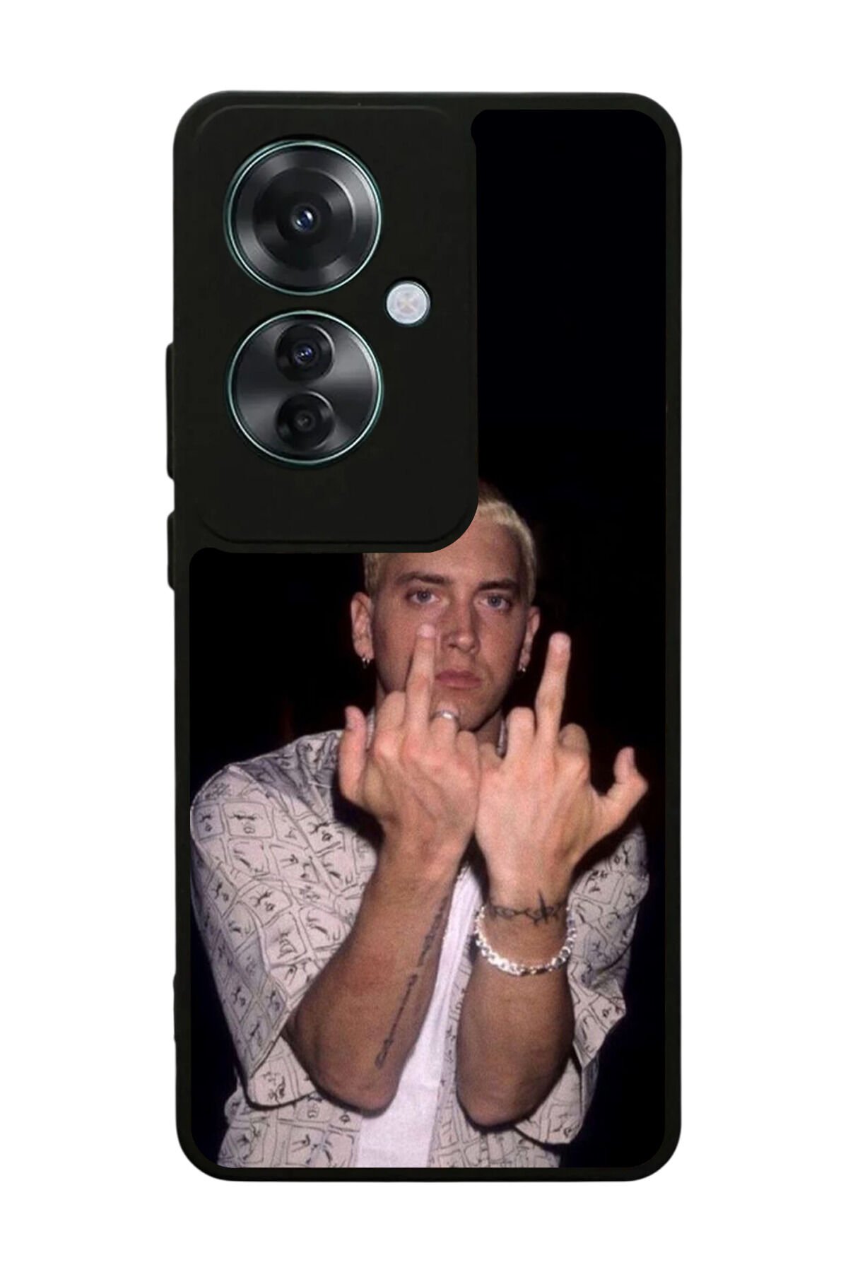 Oppo Reno 11F Uyumlu Eminem Tasarımlı Glossy Premium Kılıf